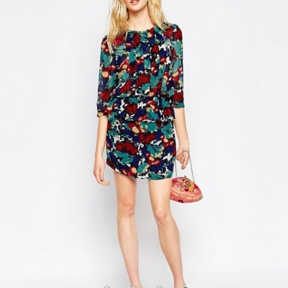 Ganni Mesdames Georgette Dress in tutti fruitti M - Picture 11 of 11